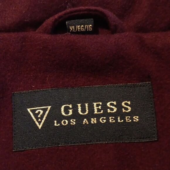 Guess Wool Moto/Pea Coat wirh Zippers - Picture 10 of 14